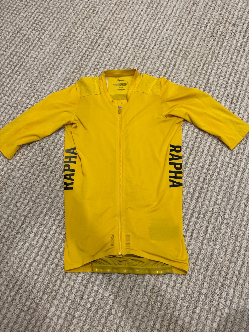 Rapha Yellow Pro Team Aero Cycling Jersey